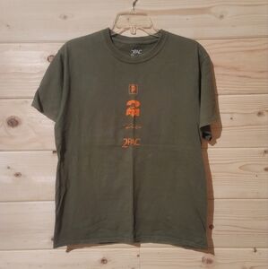 Primitive Skateboarding Tupac Shakur Double-sided T-Shirt Size M 20x27